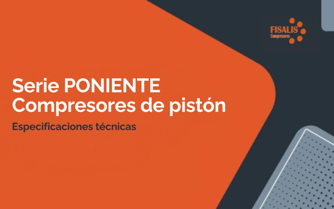 Serie PONIENTE: Compresores de pistón insonorizados para tu taller